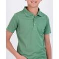 thumbnail image 3 of 3 Pack: Boy's Short Sleeve Polo Shirt - School Uniform Active Performance Golf (Ages 4-16), 3 of 7