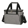 thumbnail image 2 of Insulation Bag Cloth Picnic Bag Outdoor Ice Pack Thickened Car Insulation Bag,Gray, 2 of 8