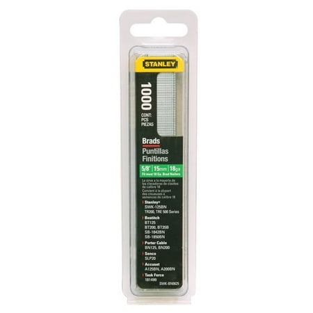 Stanley 1,000 Units 5/8" Brad Nails - SWKBN625