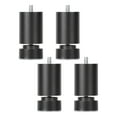 thumbnail image 4 of 4 Pieces M10 Thread Bed Frame Legs Alloy Sofa Legs for Cabinets Sofas Beds Black 6cm, 4 of 7