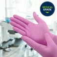 thumbnail image 4 of HALYARD PINK UNDERGUARD Nitrile Exam Gloves, Powder-Free, 4.7 mil, Extended 12 Inches Cuff, Pink, Large, 47455 (Box of 100), 4 of 7