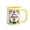 yellow, variant on El Mejor Abuelo Coffee Mug, Mexican Talavera Floral Cactus Bird Graphic Two‑Tone Green Interior 11oz Ceramic Cup, Best Grandpa Spanish Gift for Hispanic Father’s Day Birthday