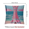 thumbnail image 4 of Fenyluxe Vintage Summer Beach Pink Slipper Throw Pillow Covers Blue Ocean Seaside Tropical Palm Starfish Scallops Pillowcase Cushion Cover Decorative Home Sofa Couch Bed 2pcs White, 4 of 7