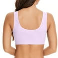 thumbnail image 4 of Zen Chic Bras for Older Women - Seamless Wireless Posture Correcting Bra, Full Coverage Ice Silk Push Up Anti Sagging Plus Size Bralette Light Purple 48, 4 of 6