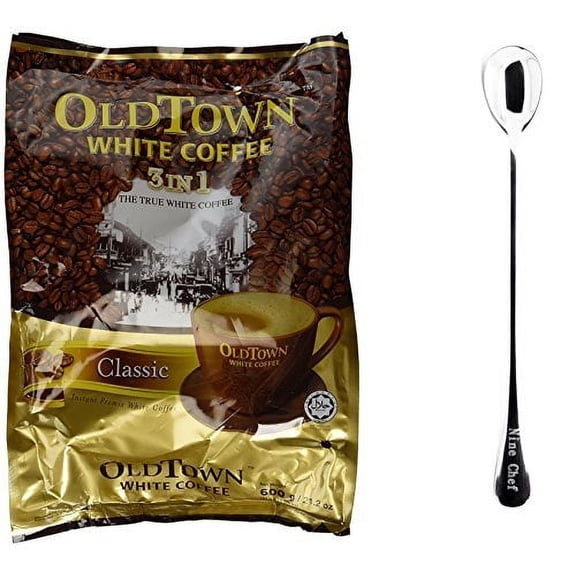 NineChef Bundle - Old Town White Coffee (3 In 1 Classic 3 Bag) 1 NineChef Coffee Spoon