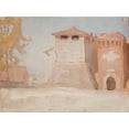 thumbnail image 2 of Jan Ciągliński 24x19 Black Ornate Framed Double Matted Museum Art Print Titled: Rimini (1910), 2 of 5