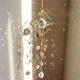 thumbnail image 1 of Cristal dorado, tema celestial de la luna, cristal que refleja la luz, diseño de cadena de oro que cae, luna y estrellas (estilo gota de agua de cristal) 45 cm, 1 of 5