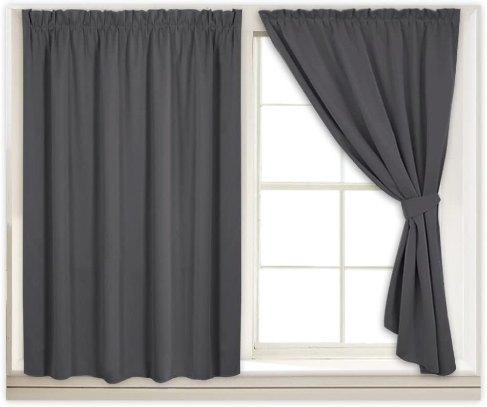 4 Sizes Sun Shade Blinds Polyester Window Drape Window Covers Pleated Curtain BL 