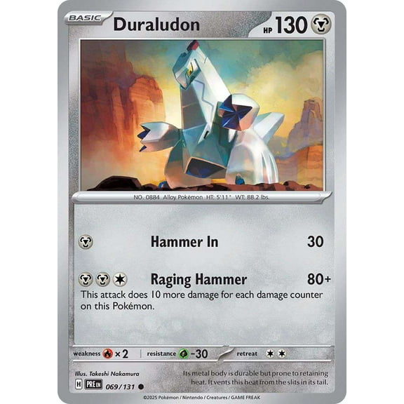 Pokemon Prismatic Evolutions Common Duraludon #69
