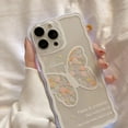 thumbnail image 4 of Compatible with iPhone 13 Pro Max Case Thin for Women Girls,Soft Flexible TPU Clear Flower Butterfly Case Slim Anti-Scratch Shockproof Cute Floral Butterfly Case Cover for iPhone 13 Pro Max, 4 of 15