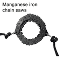 thumbnail image 4 of Outdoor portable hand-pulled wire saw Camping pocket survival chainsaw Garden logging saw EDC hand saw tool-Saw Strong Sharp Teeth Camping Hiking Hunting Gardening Outdoor Emergency-Red, 4 of 6
