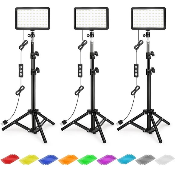 Kit de iluminación fotográfica ALTSON Dimmable 5600K con trípode