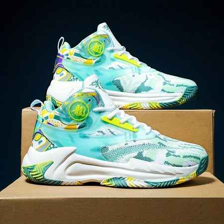 

Men s Shock-Absorbing Basketball Shoes Durable Non-Slip Athletic Shoes For Youth Teenager