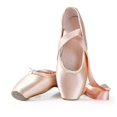 thumbnail image 1 of Ballet Dance Shoes Child And Adult Ballet Pointe Dance Shoes Professional With Ribbons Shoes, 1 of 1