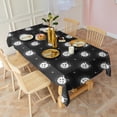 thumbnail image 3 of Black White Cat Moon Star Pattern Rectangle Tablecloth 60"x120",Waterproof Polyester Rectangle Table Cloth, Wipeable Spillproof Polyester Tablecloth for Dining, Camping, Indoor and Outdoor, 3 of 6