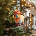 thumbnail image 4 of Christmas Ornaments Highland Cow Decor Christmas Tree Decorations Cute Acrylic Cow Pendants Cartoon Cow Decorative, 4 of 6