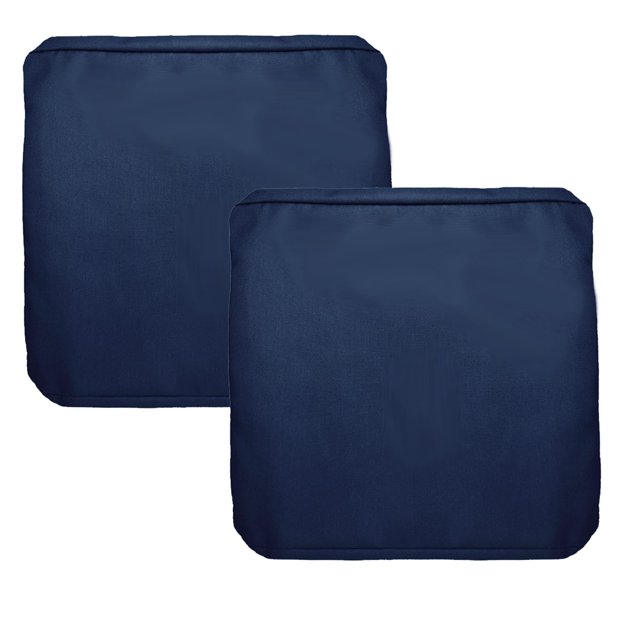 Funda de cojín para patio FLYMEI, impermeable, 25 x 25 x 13 cm, color azul, paquete de 2