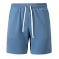 thumbnail image 5 of WIZUTIZ Mens Sweat Shorts Casual Drawstring Elastic Waist Waffle Workout Gym Short 7 inch Inseam Running Short with Pocket, 5 of 5
