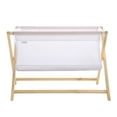thumbnail image 1 of BreathableBaby Breathable Mesh Portable Bassinet - White/Beech, 1 of 6