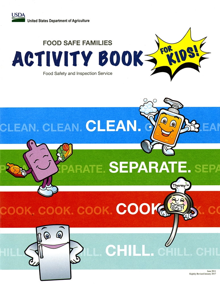 Food Safe Families Activity Book for Kids! Clean, Separate, Cook
