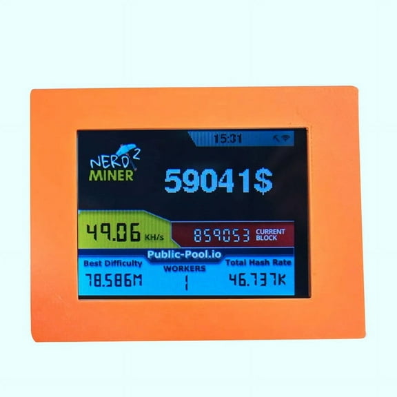 Nerdminer V2 Miner 2.8 Inch LCD Display 56KH/S Bitcoin Solo Miner Nerd Miner BTC Lottery Miner