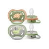 Philips Avent Baby 2-Pack Orthodontic Ultra Air Pacifiers - green/multi, one size