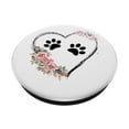 thumbnail image 2 of PopSockets, adhesivo PopGrip, corazón de perro con estampado de patas y flores, 2 of 6