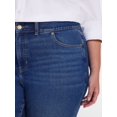 thumbnail image 4 of Terra & Sky Women's Plus Signature Mid Rise Bootcut Jeans, 30” Inseam, Sizes 16W-26W, 4 of 5