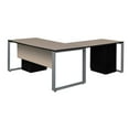thumbnail image 2 of Regency Structure 66 x 72 in. Corner L Desk with Metal Pedestal Drawer- Cherry, 2 of 10