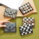 thumbnail image 5 of Cartera para mujer y niña, bonita cartera de tres pliegues, de piel sintética, billetera corta y delgada, tarjetero, 5 of 5