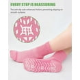 thumbnail image 2 of UNEEI Non-Slip Bamboo Viscose Diabetic Socks for Men and Women, 4 Pair Extra Wide Calf Gripper Socks, Seamless Toe for Ultimate Comfort, 2 of 7