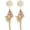 off-white, variant on Bohemian Seashell Conch Earrings - Beach Shell Long Dangle for Women - Baroque Pearl Summer Boho accessories for Ladies - Ocean Sea Snail Earrings