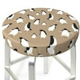 thumbnail image 3 of KLL Lovely Penguin Round Bar Chair Cushion Cover ,Bar Stool Protector with Elastic, Soft Washable, 3 of 6