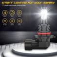 thumbnail image 3 of 6x H7 H11/H8/H9 9145 LED Headlight Bulbs High Low Beam Fog Light Bulbs Kit 6000K Super Bright, 3 of 16