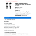 thumbnail image 2 of Rear Air Suspension Spring Set - Compatible with 2015 - 2016 Mercedes-Benz S600, 2 of 2