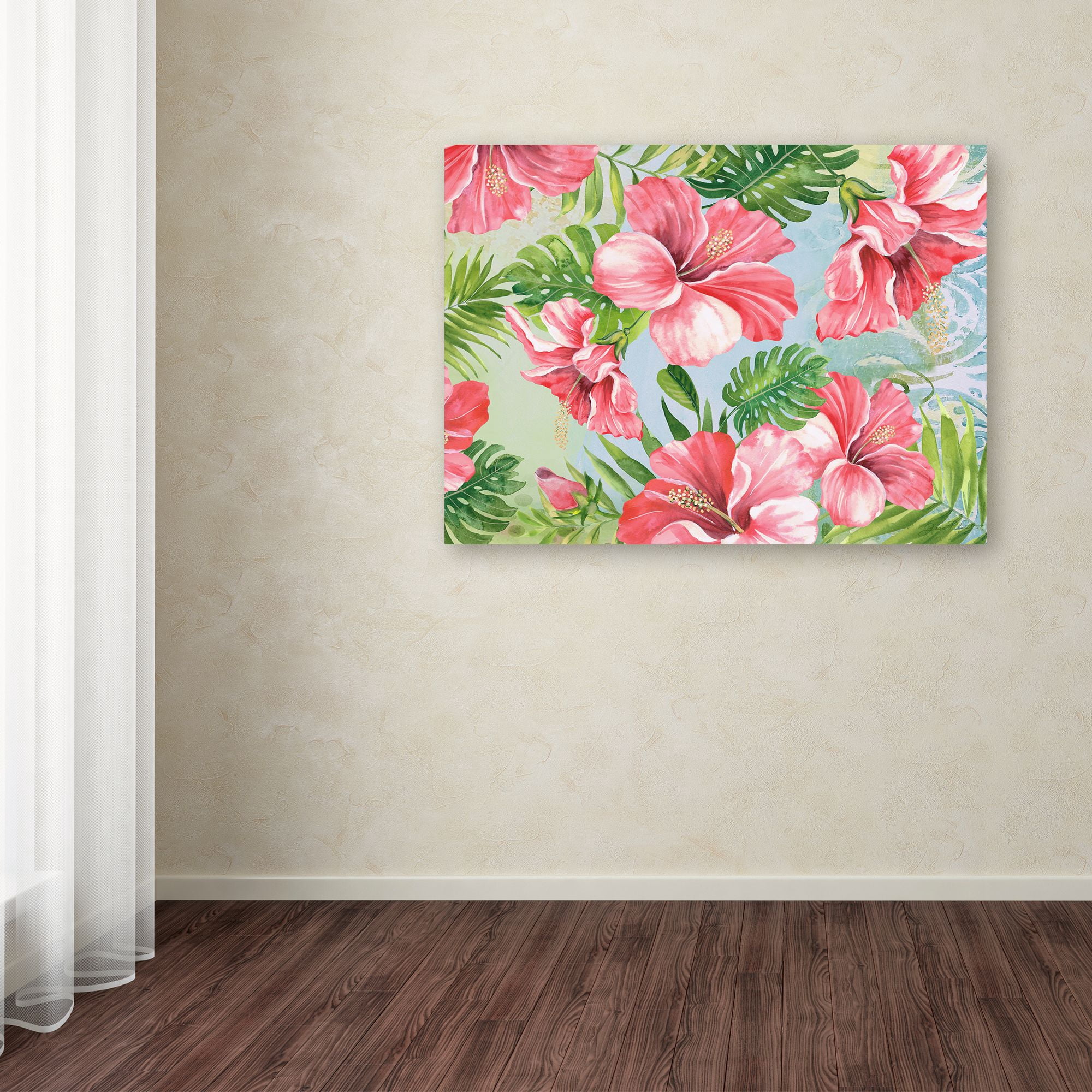 Trademark Fine Art 'Hibiscus Paradise 2' Canvas Art by Jean Plout