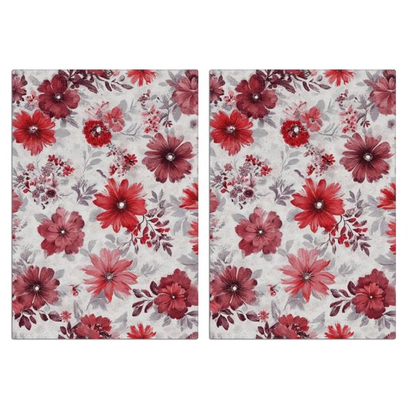 2 Pcs Funny Kitchen Towels,Pioneer Flower Microfiber Dish Towels,Kitchen Tea Towels,Kitchen Towel Set (18" X 26")