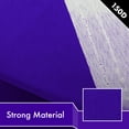 thumbnail image 5 of G128 5 Pack: Solid Violet Color Flag | 2x3 Ft | LiteWeave Pro Series Printed 150D Polyester | Indoor/Outdoor, Vibrant Colors, Brass Grommets, Thicker and More Durable Than 100D 75D Polyester, 5 of 7