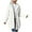 White, variant on Levmjia Women Hooded Coat Fall Winter Warm Fashion Solid Color Long Sleeve Button Cardigan Casual Plush Tops Daily Wear Work Holiday