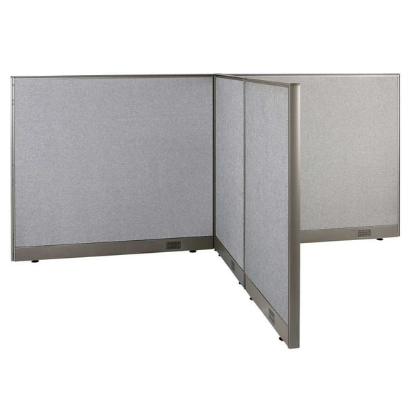 GOF T-shaped Freestanding Partition (60”D x 96”W x 48”H) Office Room Divider, Privacy Screen, Workstation Cubicle