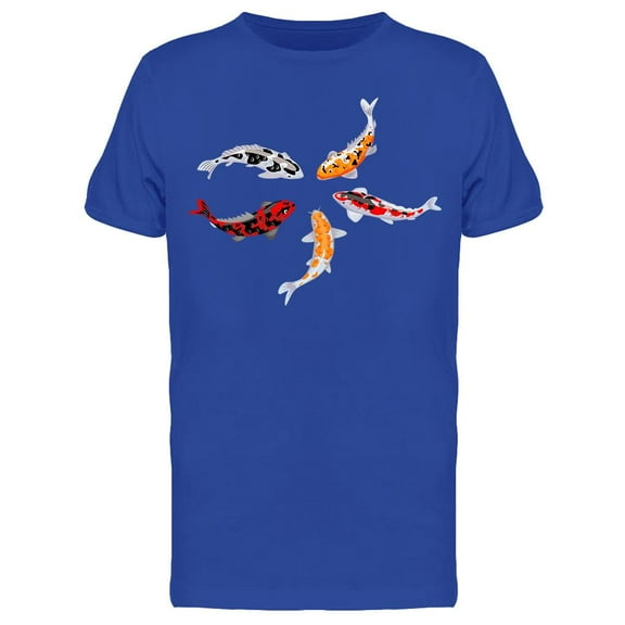 Five Koi Carps T-Shirt Men -Image by Shutterstock, Male 3X-Large