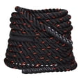 thumbnail image 2 of Lipstore Battle Rope 29.53ft Jumping Rope Training Equipment for Outdoor Gym Exercise black and red, 2 of 8