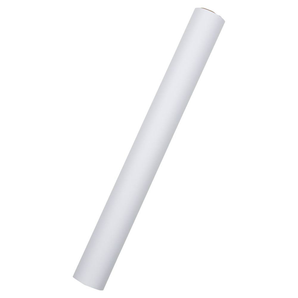 JAM Paper Matte Wrapping Paper, 26.3 Sq ft, Matte White, Roll 1 Pack