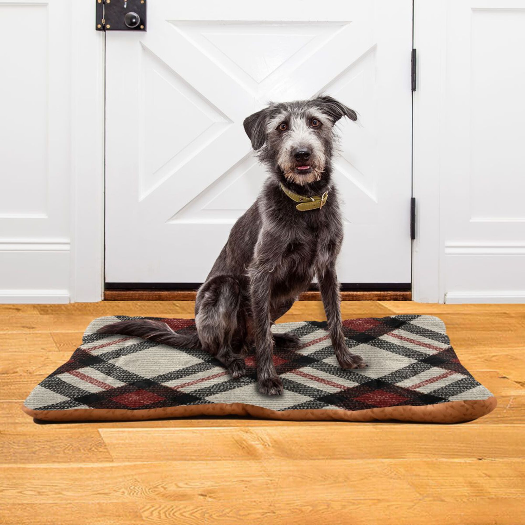 Cozy Mat Pet Bed Indoor Outdoor Warm Soft For Cat Dog Puppy(S/M) Retro Style