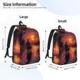 thumbnail image 2 of Rateoe Sunset River Western Cowboy Pattern Durable Canvas Backpack for Men & Women – Stylish & Lightweight – Adjustable Straps, Multiple Pockets – Fits 15-17 Inch LaptopsMedium, 2 of 5