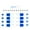 Bleu Blanc, variante sur segolike 8 Pcs Accessoires de Remplacement pour Mini, Pièces de Vis à Air Premium Jaune Blanc