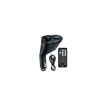- In-Car MP3 Player FM Audio Sender With USB + 3.5mm Aux Input + Memory Card In