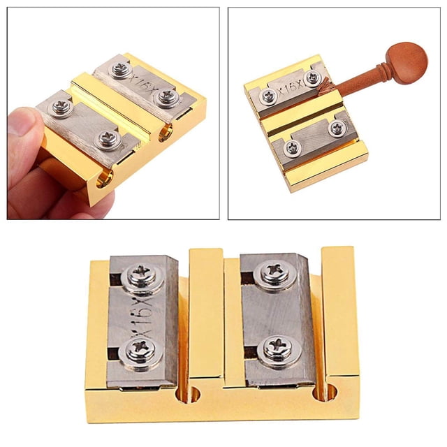 Dalazy Installation de Chevilles de Violon 4 Trous 4/4 3/4 Accessoires pour Rasoirs