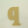 thumbnail image 4 of Package of 1, 10 Inch X 3/4" Thickness MDF Letter q in The Goudy Heavy Font, Thick, Lower Case for Art & Craft Project, Made in USA, 4 of 4