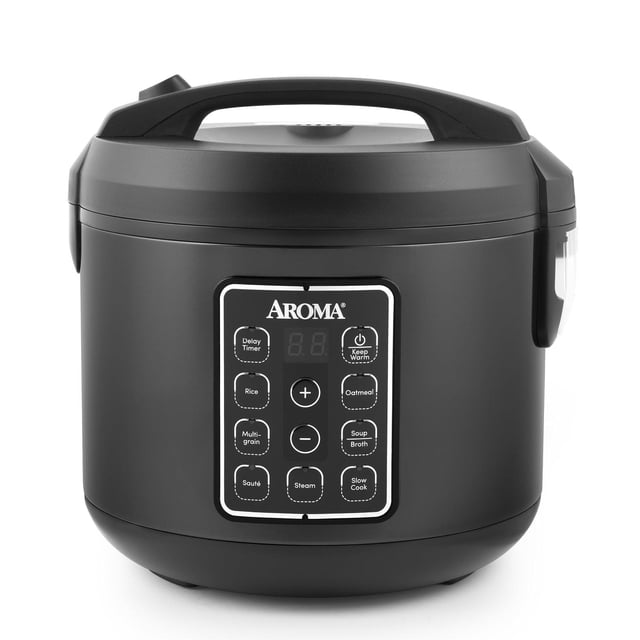 Multicocina Digital de Arroz y Grano Aroma Negro 12 Tazas